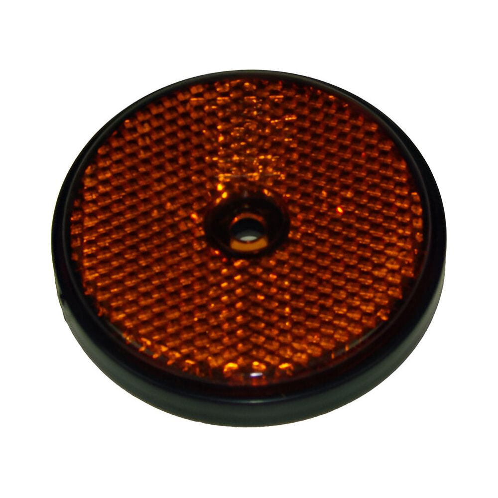 Maypole Radex Round Amber Reflector Pk2