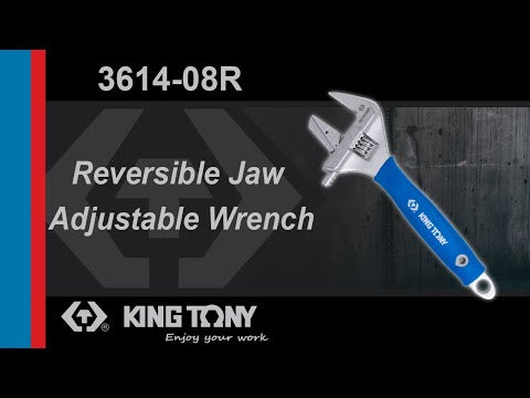 King Tony 3614-08R Reversible Jaw Adj Wrench