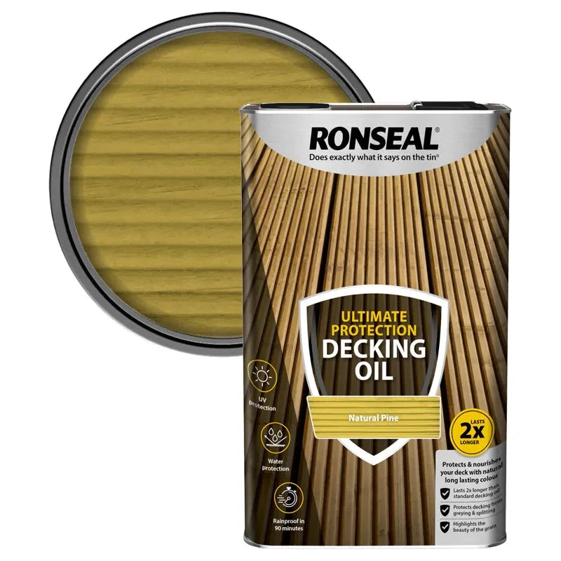 Ronseal Ultimate Protection Decking Oil Natural Pine - 5 Litres