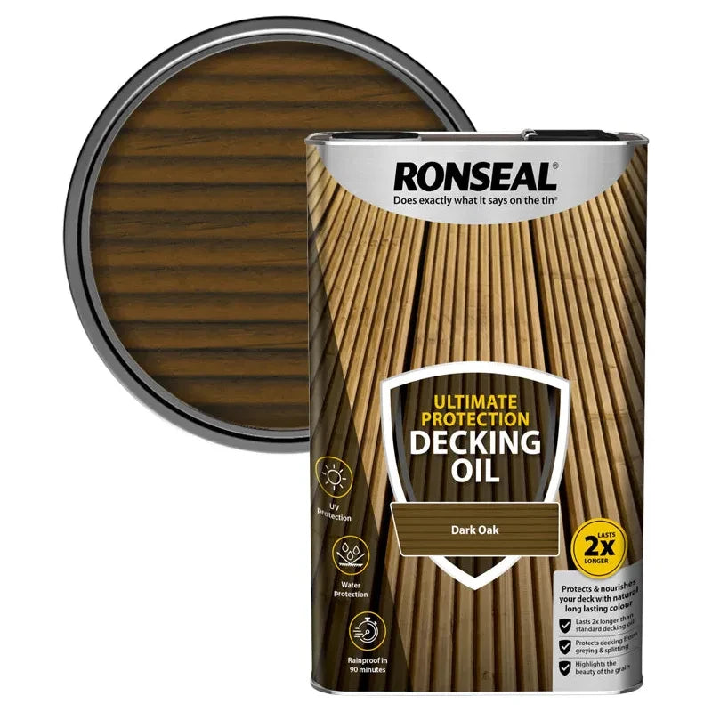 Ronseal Ultimate Protection Decking Oil Dark Oak - 5 Litres