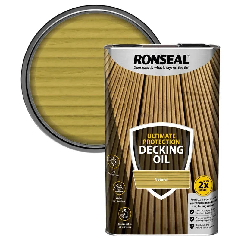 Ronseal Ultimate Protection Decking Oil Natural - 5 Litres