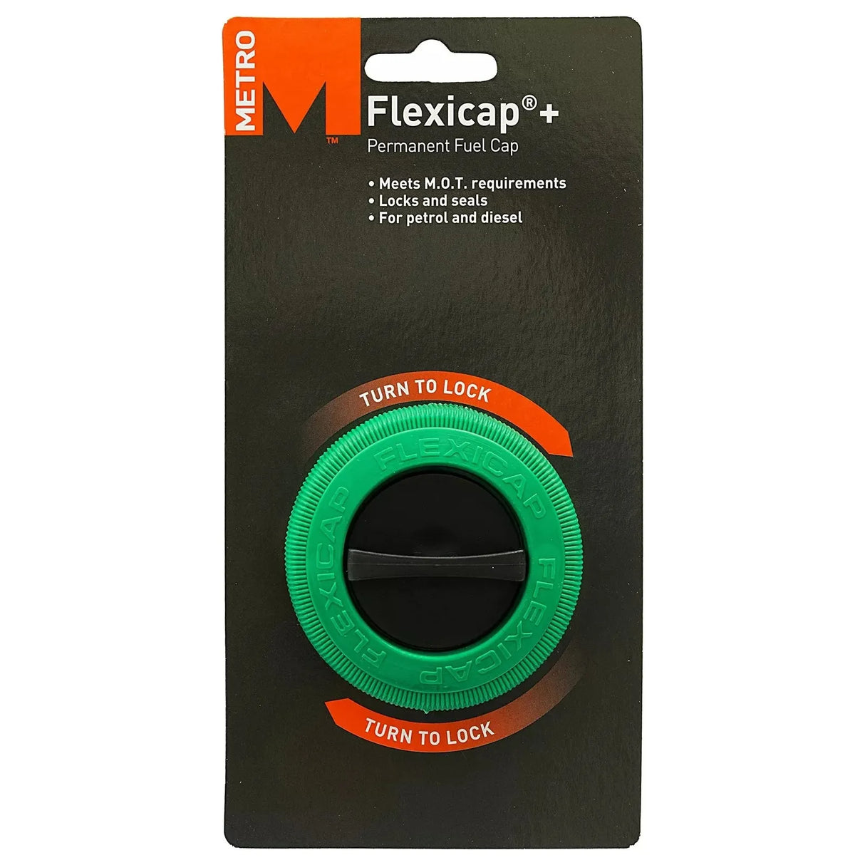 Metro Flexicap+ Permanent Fuel Cap - Green