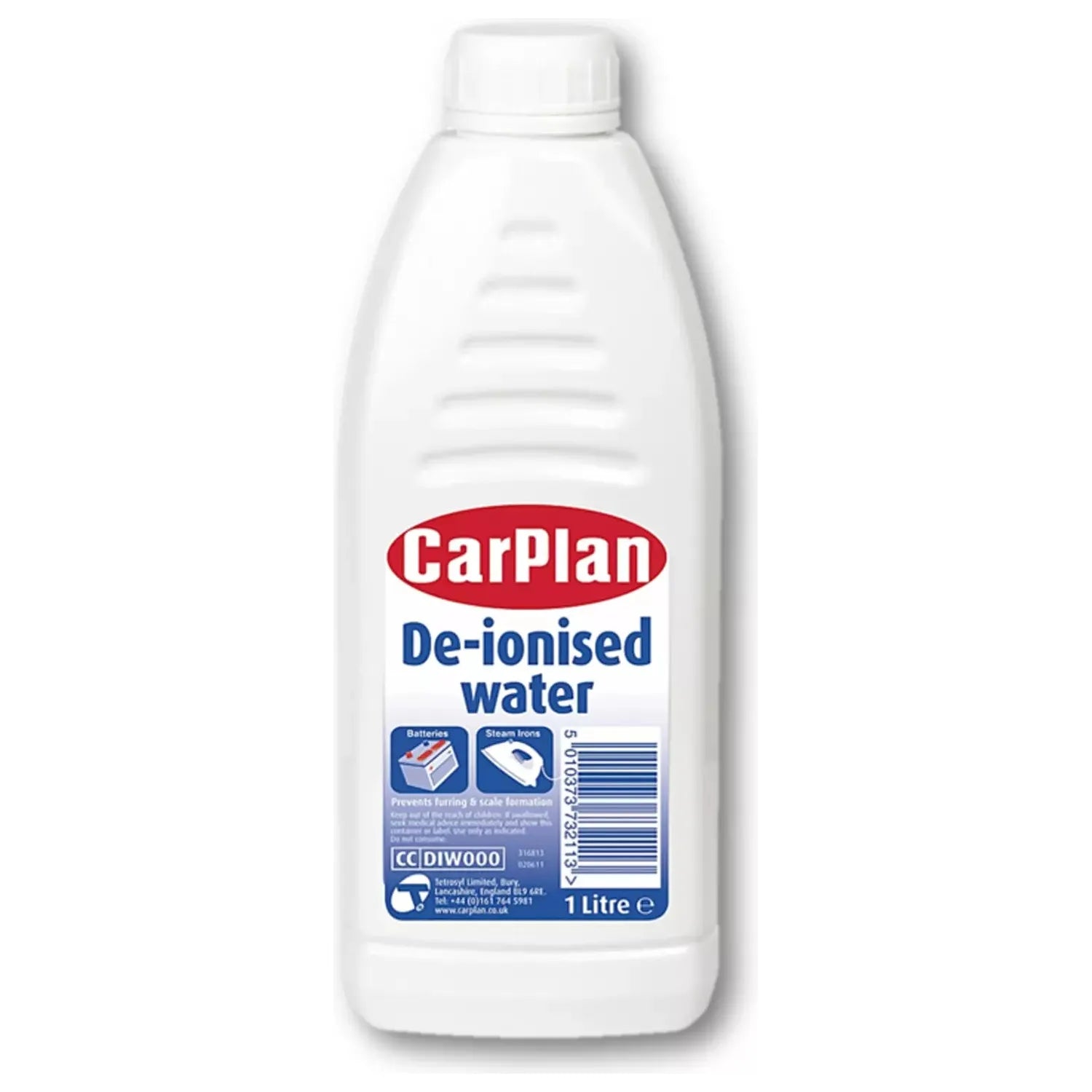 CarPlan Distilled De Ionised Water - 1L