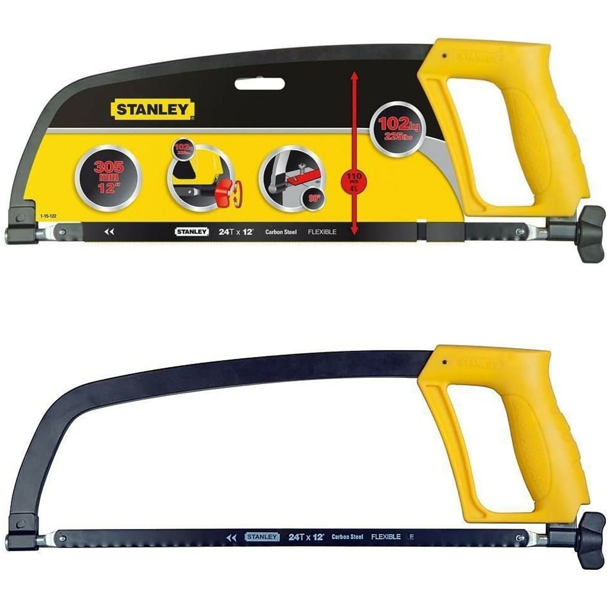 Stanley Enclosed Grip Hacksaw (350mm/12in)