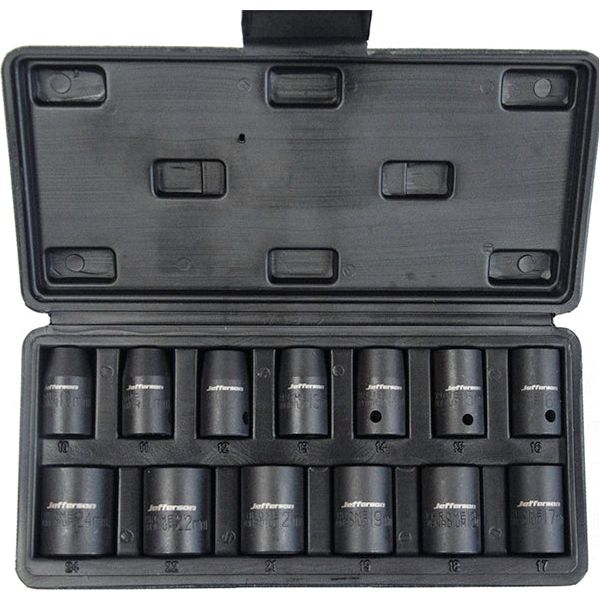 Jefferson Socket Set - 12D Impact 13PC