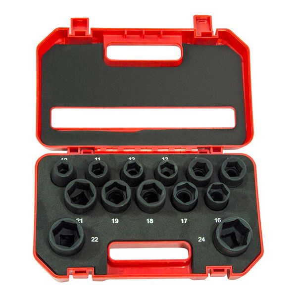 Jefferson Socket Set - 12D Impact 13PC