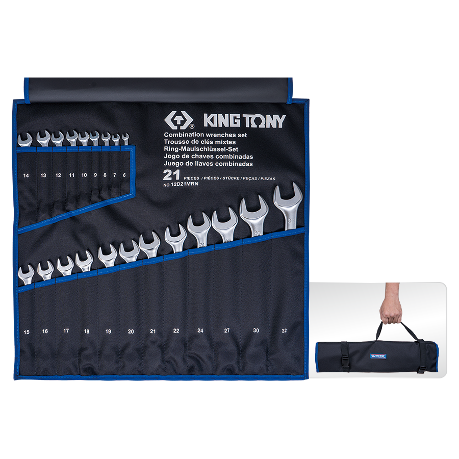 King Tony Spanner Set 21pc 6-32mm