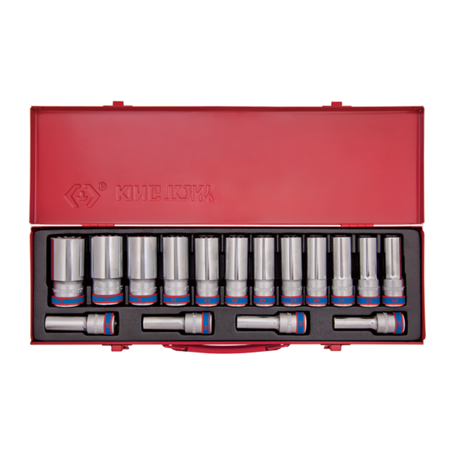 King Tony Socket Set-12D mm Deep 16PC