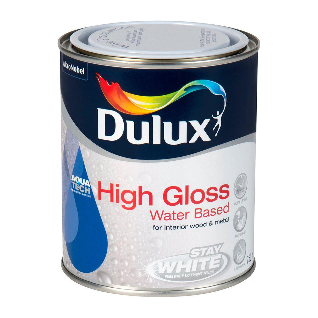 Dulux High Gloss Brilliant White Wb 750ml