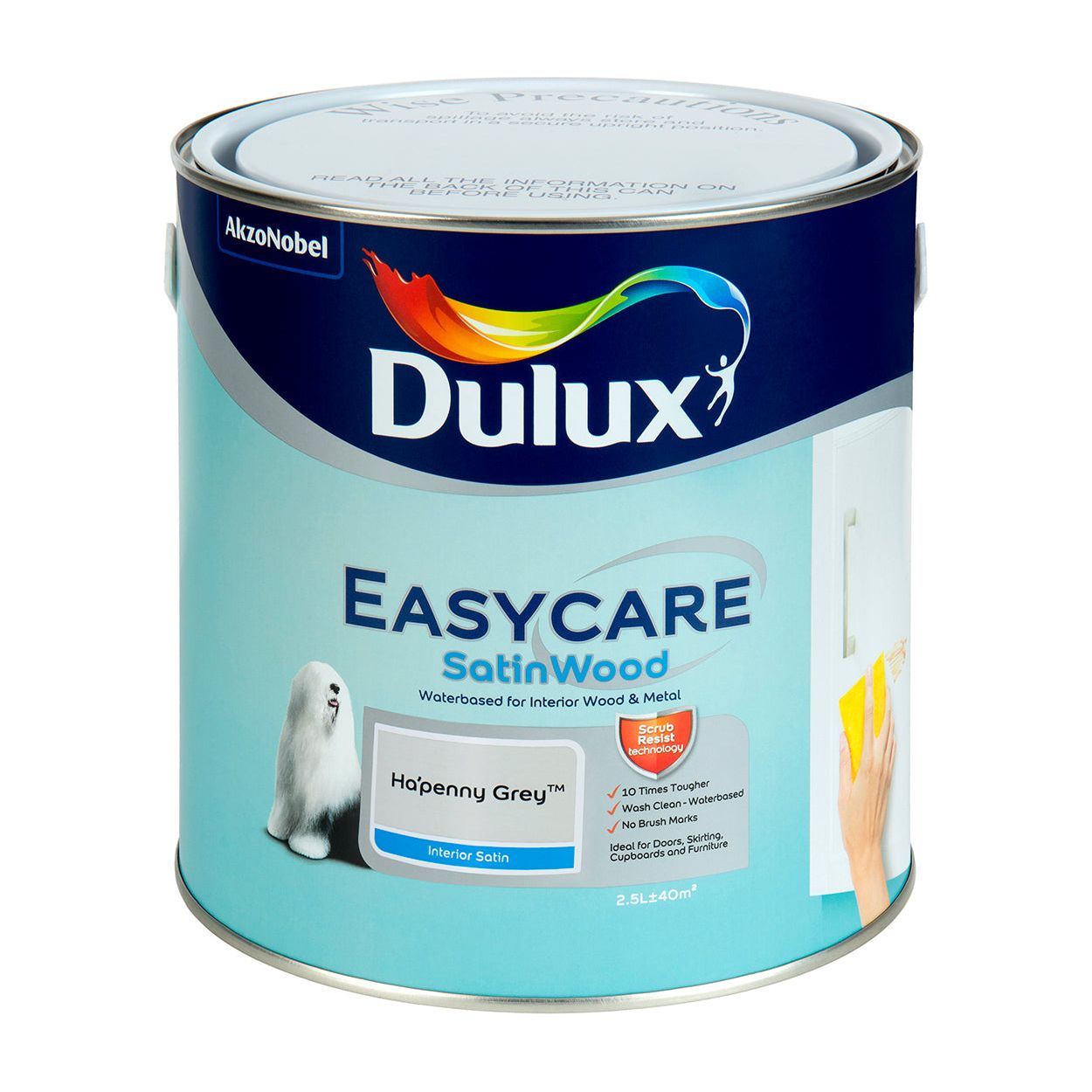 Dulux Satinwood Hapenny Grey 2.5L