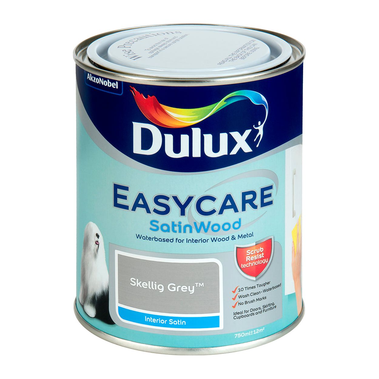 Dulux Satinwood Skellig Grey 750ml