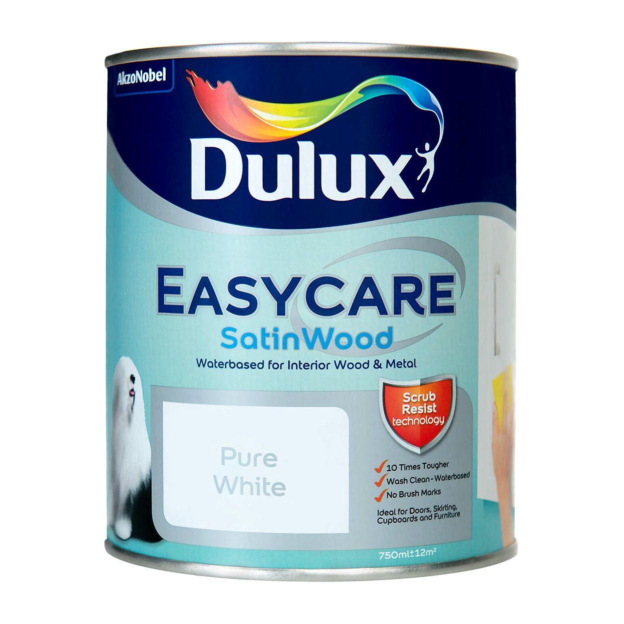 Dulux Satinwood Ec Brilliant White 750ml