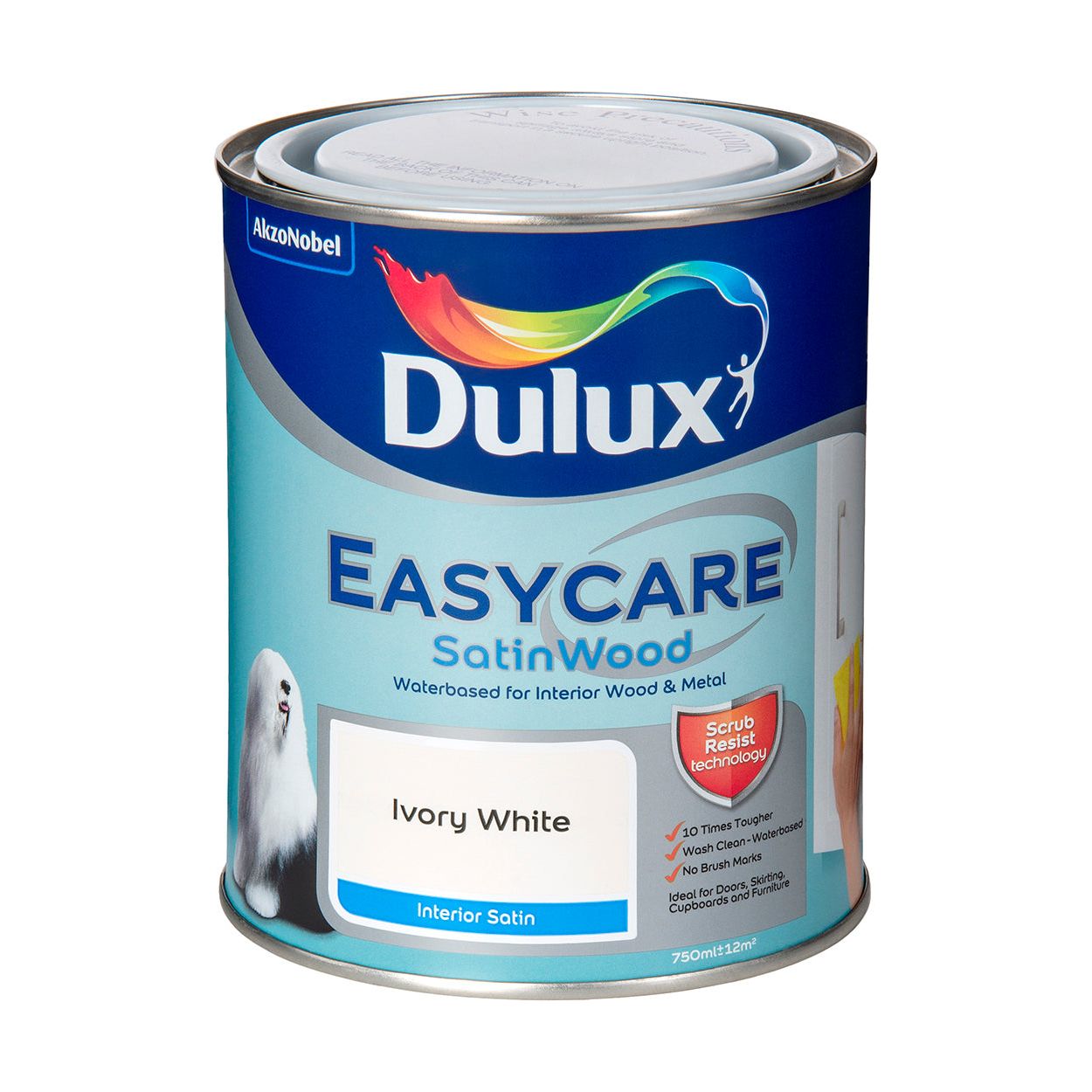 Dulux Satinwood Ivory White 750ml