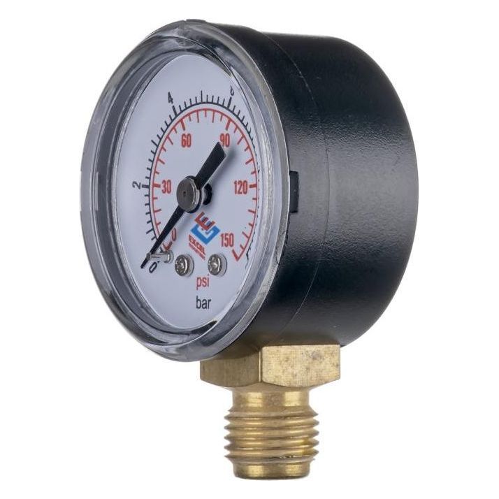 EasiPlumb Pressure Gauge 0 10Bar 14BSP Bottom Dry