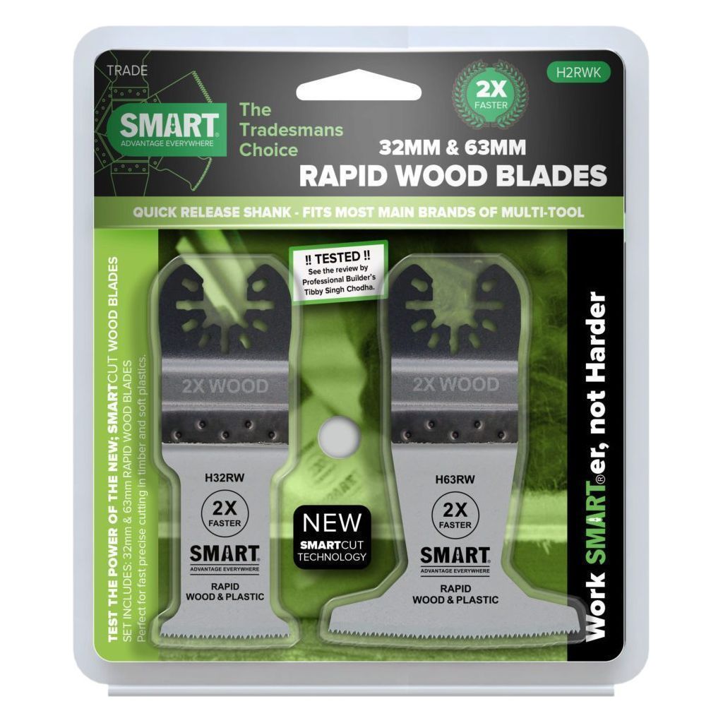 Smart Trade H2RWK Rapid Wood Multi Tool Blade - 2 Pieces