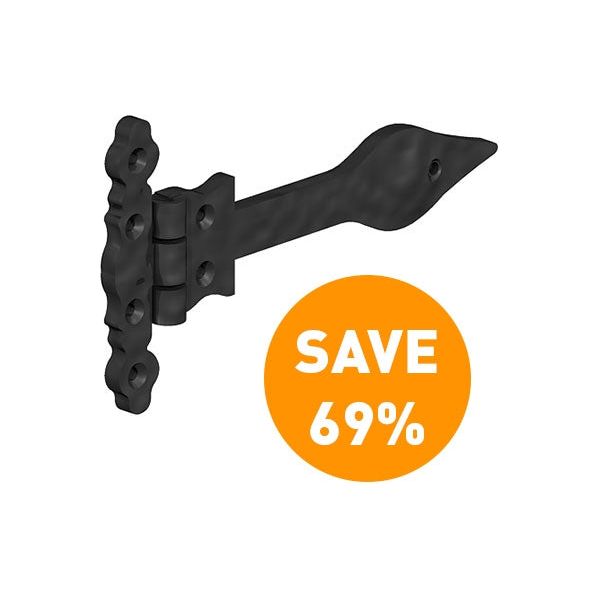 Gatemate - T-Hinge-9 in Black Ornamental (2)