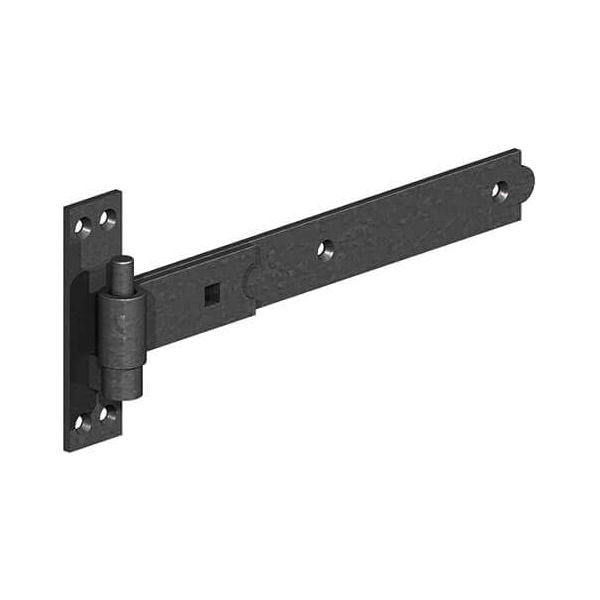 Gatemate - Hook&Band Hinge-18" Black Straight (2)