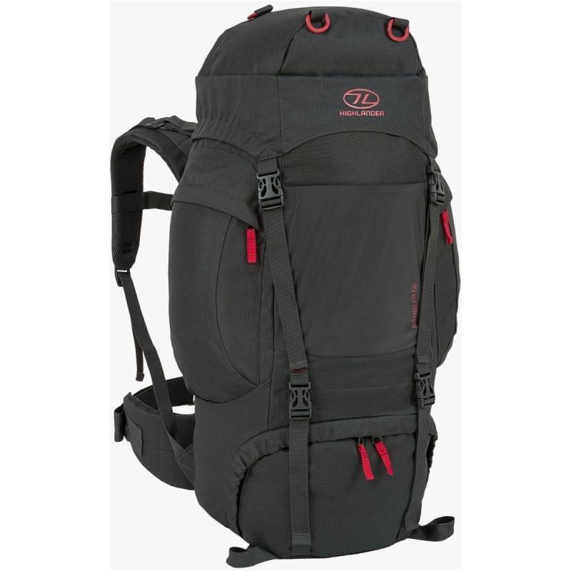 Highlander Rucksack Rambler 66L - Charcoal