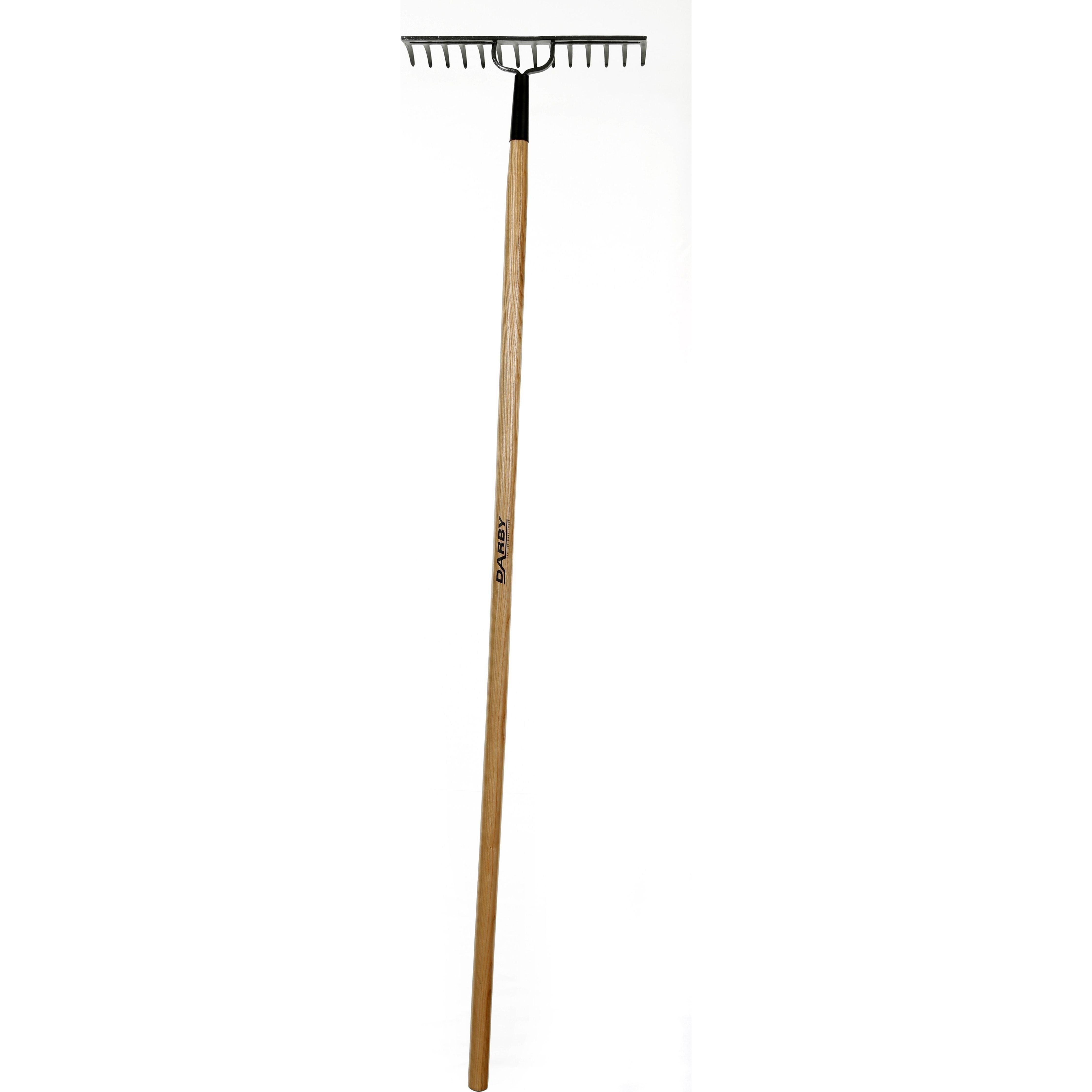 True Temper Lawn Rake 14 Tooth Wood Handle Darby